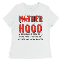 White motherhood some day i rock it Ladies Tee - MaliasSmallBusiness