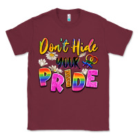 Burgundy don't hide your pride Classic Tee - Artiststas