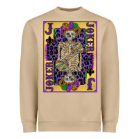 Mushroom joker mardi gras skeleton Heavyweight Sweatshirt - CowGirlArtShop