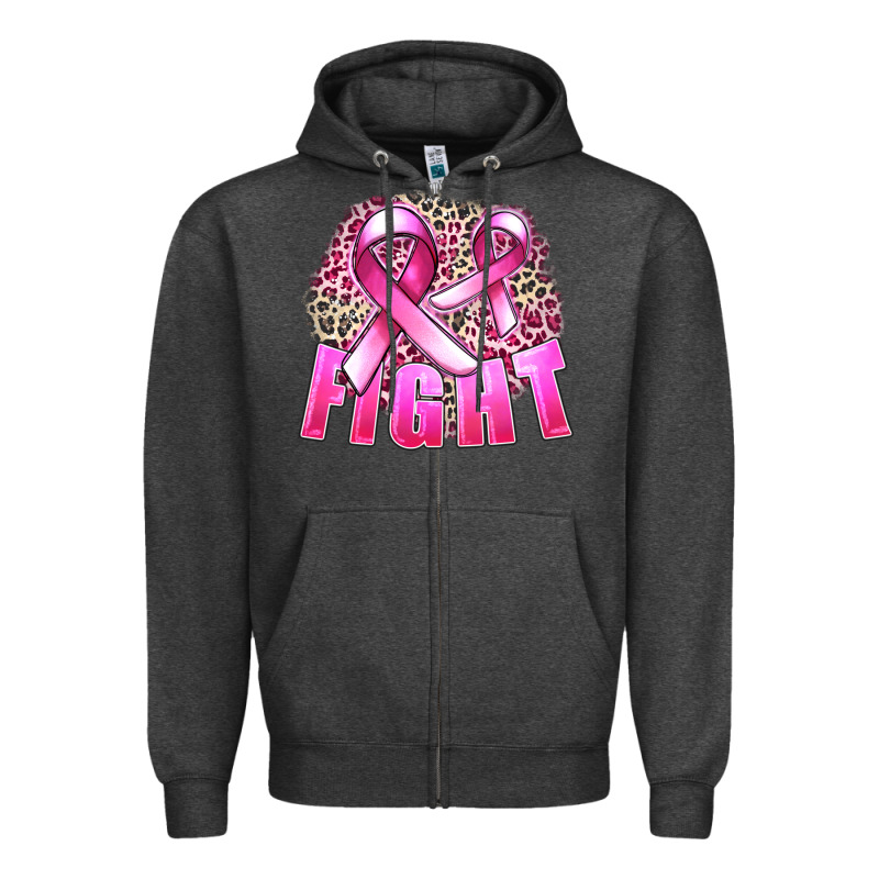 Fight Cancer Zipper Hoodie by FaDigitalArtStudio | Teevron