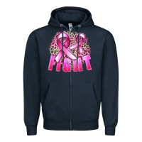 Navy fight cancer Zipper Hoodie - FaDigitalArtStudio