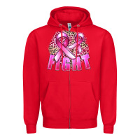 Red fight cancer Zipper Hoodie - FaDigitalArtStudio