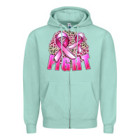 Seafoam fight cancer Zipper Hoodie - FaDigitalArtStudio