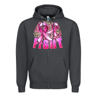 Smoke fight cancer Zipper Hoodie - FaDigitalArtStudio