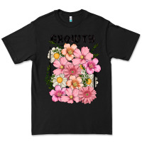 Black growth flower Premium Tee - MaliasSmallBusiness