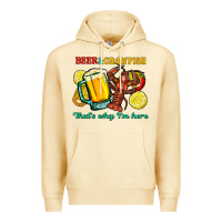 Pina Colada Beer&crawfish that's why i'm here Premium Hoodie - FaDigitalArtStudio