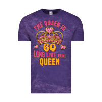 Cloud Purple the queen is 60 long live the queen Vintage Tee - Jasminsmagicworld