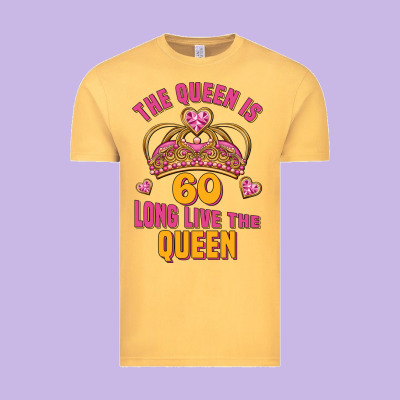 The Queen Is 60 Long Live The Queen Vintage Tee Designed By Jasminsmagicworld