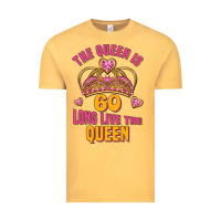 Vintage Mustard the queen is 60 long live the queen Vintage Tee - Jasminsmagicworld