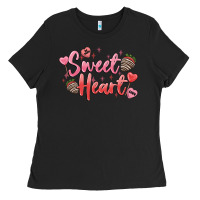 Black sweet heart Ladies Tee - MaliasSmallBusiness