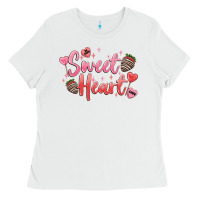 White sweet heart Ladies Tee - MaliasSmallBusiness