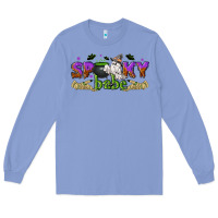 Colony Blue spooky babe halloween Long Sleeve Tee - NancyCooperArtShop