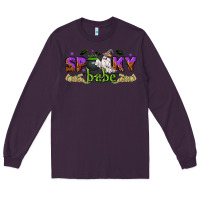 Plum spooky babe halloween Long Sleeve Tee - NancyCooperArtShop