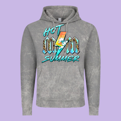Hot Mom Summer Vintage Hoodie Designed By Barkaloodesign