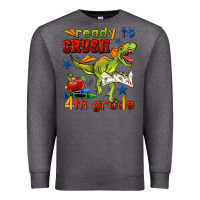 Charcoal Heather ready to crush 4th grade Premium Sweatshirt - BundleAndBundleShop