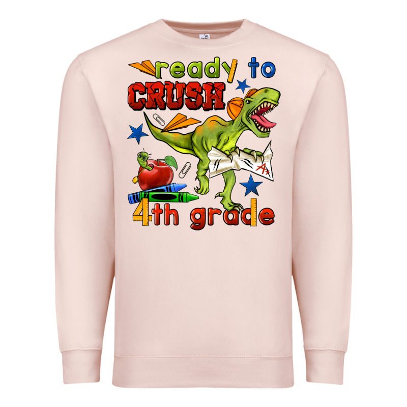 Ready To Crush 4th Grade Premium Sweatshirt by BundleAndBundleShop | Teevron