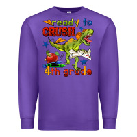 Purple ready to crush 4th grade Premium Sweatshirt - BundleAndBundleShop