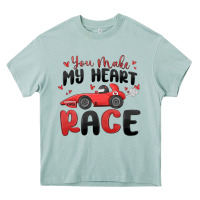 Arona you make my heart race valentine's day Heavy Core Tee - MaliasSmallBusiness