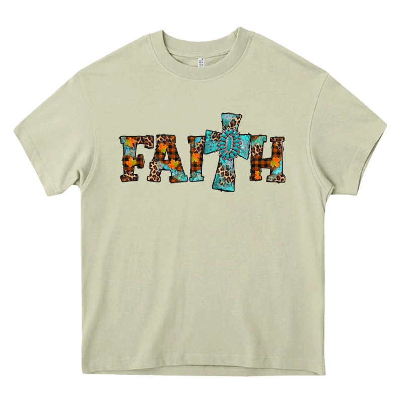 Faith Thanksgiving Cross Heavy Core Tee by AdoDesignShop | Teevron