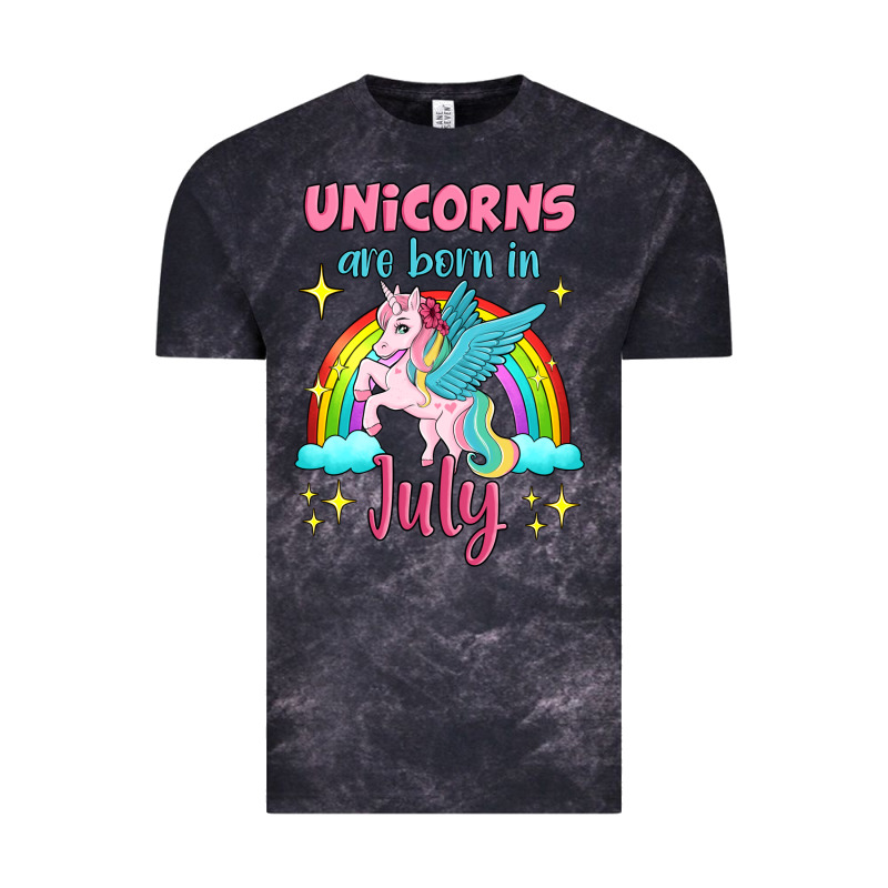 Unicorns Are Born In July Vintage Tee by Jasminsmagicworld | Teevron