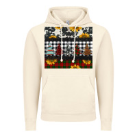 Vintage Artic christmas trees and sunflowers Vintage Hoodie - Jasminsmagicworld
