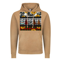 Vintage Camel christmas trees and sunflowers Vintage Hoodie - Jasminsmagicworld
