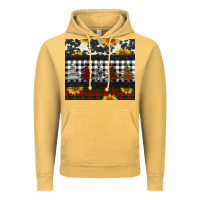 Vintage Mustard christmas trees and sunflowers Vintage Hoodie - Jasminsmagicworld