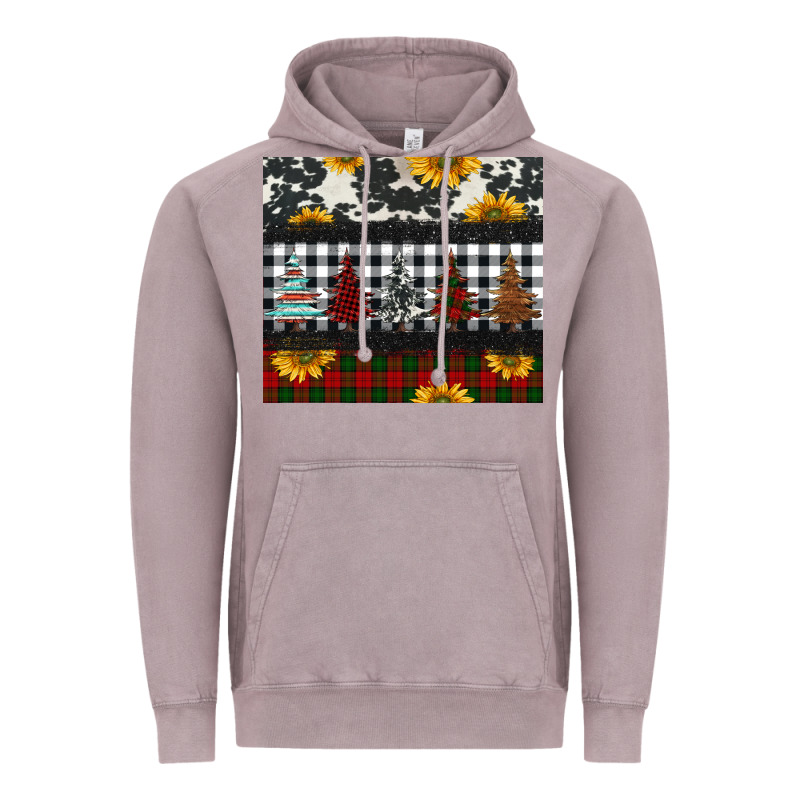 Christmas Trees And Sunflowers Vintage Hoodie by Jasminsmagicworld | Teevron