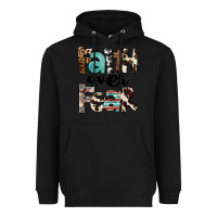 Black Faith Over Fear Heavyweight Hoodie - FaDigitalArtStudio