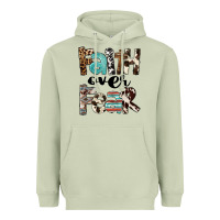 Matcha Faith Over Fear Heavyweight Hoodie - FaDigitalArtStudio