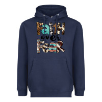 Navy Faith Over Fear Heavyweight Hoodie - FaDigitalArtStudio