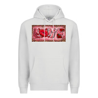 Dove Grey Pink Love Kiss Valentine's Day Premium Hoodie - RanaPortraitStore