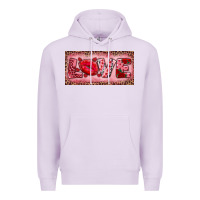 Lilac Pink Love Kiss Valentine's Day Premium Hoodie - RanaPortraitStore