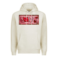 Oatmeal Heather Pink Love Kiss Valentine's Day Premium Hoodie - RanaPortraitStore