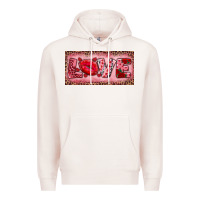 Pale Pink Pink Love Kiss Valentine's Day Premium Hoodie - RanaPortraitStore
