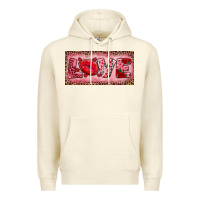 Sandshell Pink Love Kiss Valentine's Day Premium Hoodie - RanaPortraitStore