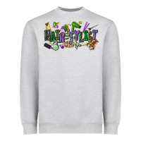 Heather Grey hairstylist mardi gras Heavyweight Sweatshirt - CowGirlArtShop