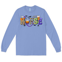 Colony Blue Halloween Nurse Long Sleeve Tee - texasbilliewilder
