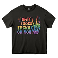 Asphalt hate looks tacky on you pride Heavy Core Tee - MaliasSmallBusiness