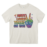 Cream hate looks tacky on you pride Heavy Core Tee - MaliasSmallBusiness