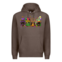 Coffee Mardi Gras afro gnomies Premium Hoodie - FaDigitalArtStudio