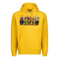 Lemon Mardi Gras afro gnomies Premium Hoodie - FaDigitalArtStudio
