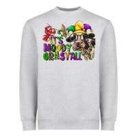 Heather Grey its moody gras yall Heavyweight Sweatshirt - CowGirlArtShop