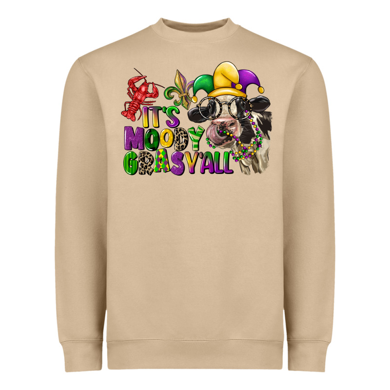 Its Moody Gras Yall Heavyweight Sweatshirt by CowGirlArtShop | Teevron