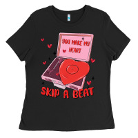 Heart Record Player Ladies Tee | Teevron