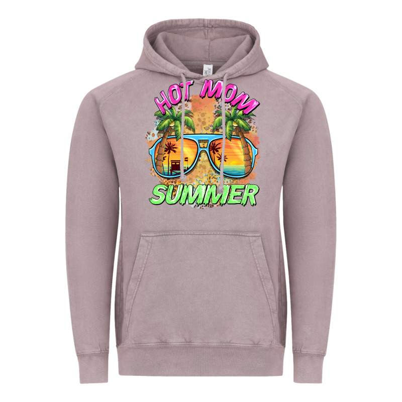 Hot Mom Summer Vintage Hoodie by BarkalooDesign | Teevron