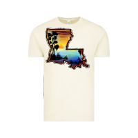 Vintage Arctic louisiana  sunset map Vintage Tee - BarkalooDesign