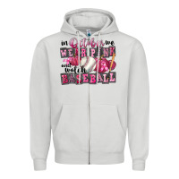 Dove Grey In October We Wear Pink And Watch Baseball Zipper Hoodie - FaDigitalArtStudio