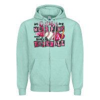 Seafoam In October We Wear Pink And Watch Baseball Zipper Hoodie - FaDigitalArtStudio