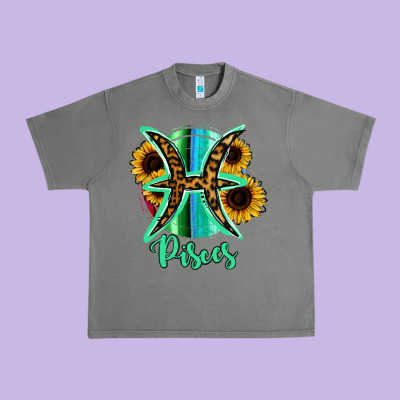 Pisces Zodiac Urban Heavy Tee Designed By Bettercallsaul
